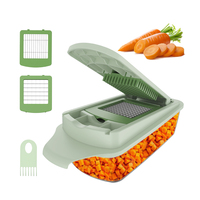Hot Selling 2024 Multifunctionele Voedsel Groentechopper Keuken Gadgets Groentesnijder Dicer Vegetarische Chopper