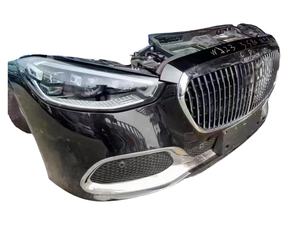 Conjunto de Parachoques Delantero para <span class=keywords><strong>Mercedes</strong></span> <span class=keywords><strong>Maybach</strong></span> W222 W223 W240 <span class=keywords><strong>57</strong></span> 62 167, Ventilador Electrónico, Tanque de Agua, Radiador, Rejilla, Faro - Product Image 1