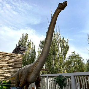 सार्वजनिक थीम पार्क और शॉपिंग मॉल के लिए धातु निर्माण के साथ वास्तविक आकार के इनडोर इलेक्ट्रिक एनिमेटोनिक डायनासोर मॉडल - Product Image 2