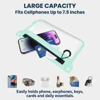 Pochette multifonctionnelle étanche IPX8, sac de voyage à porter autour du cou, organiseur, porte-monnaie pour téléphone, argent liquide et cosmétiques