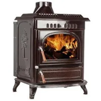 Miniquemador portátil de hierro fundido para uso doméstico, chimenea quemadora de leña para interiores