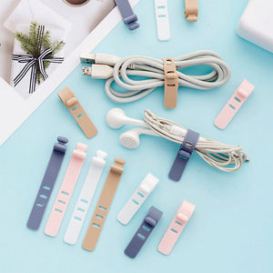 Bridas para cables de silicona flexibles multifuncionales para el hogar Bridas para cables de datos para auriculares portátiles ajustables - Product Image 2