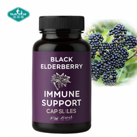 Capsules personnalisables de sureau noir et de camu camu avec suppléments immunitaires de vitamine D3 et de zinc pour adultes et enfants