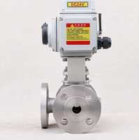 Válvulas de Bola Eléctricas de Acero Inoxidable de 3 Vías con Brida para Aplicaciones Químicas de Alta Temperatura y Productos Químicos Industriales