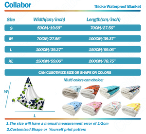 COLLABOR, 10 colores de impresión, cálido, impermeable, funda de cama para perros, manta para mascotas, forro polar grueso, manta para perros personalizada, manta de Navidad - Product Image 5