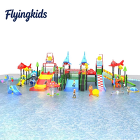 Toboggan aquatique combiné en plastique et métal pour piscine extérieure, équipement de parc d'attractions résidentiel de grande taille, toboggan de parc aquatique pour enfants, utilisation sur les pentes