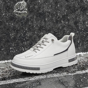 Factory Supply Custom LOGO Service Hand Made Genuine Leather <b>Waterproof</b> Summer Autumn Large US13 Inner Height Increase Men - Product Image 3