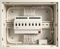 Automatisation des bâtiments et contrôle de l'éclairage intelligent pour la maison, actionneur de commutateur KNX S108.1 230V 20A IP20