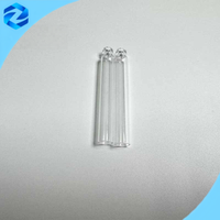 Flacon vide en verre borosilicate neutre avec bouchon en caoutchouc et capuchon en aluminium