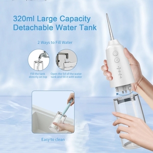 Irrigateur dentaire <span class=keywords><strong>sans</strong></span> fil multifonctionnel à usage domestique, 4 modes, OEM ODM, irrigateur oral électrique, irrigateur à eau électrique 300 ml - Product Image 6