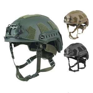 マルチカラーPE FASTヘルメットMICH IIIA 3Aタクティカルヘルメット（フェイスシールド付き）アラミドSF防弾タクティカルヘルメット - Product Image 1