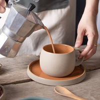 Harmony Ins Simple Vintage Poterie Japonaise Art Moderne Espresso Bureau Après-Midi Thé Tasse À Café En Céramique