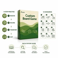 Jeu de cartes de formation sur la traçabilité alimentaire personnalisé en papier recyclable pour la transmission en chaîne d'approvisionnement et les exercices en classe