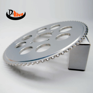 Piñón de cadena de motocicleta y bicicleta eléctrica OEM, piezas de aluminio mecanizadas CNC con construcción de acero - Product Image 5