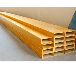 Producto de forma rectangular de fibra de vidrio de alta resistencia Tubo rectangular FRP para 4 pulgadas de diámetro del exportador indio - Product Image 2