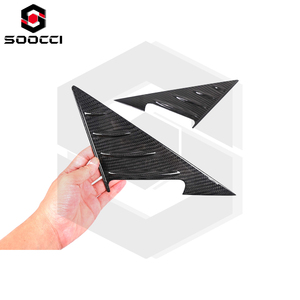 Spoiler de rétroviseur latéral en fibre de carbone sèche pour BMW M3 G80 G81 M4 G82 G83 M2 G87, garniture triangulaire de rétroviseur, kits de carrosserie - Product Image 2