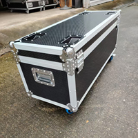Flight case en aluminium sur mesure pour 3 projecteurs LED Wall Washer, robuste, pour le transport de matériel d'éclairage de scène