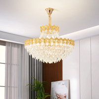 Lustre en cristal Led de villa de luxe classique et moderne pour chambre à coucher salon maison bureau décoration suspension