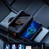Démarreur de Voiture Portable 6000 mAh avec Compresseur d'Air 150 PSI pour Motos et Urgences Automobiles – Sortie d'Usine OEM
