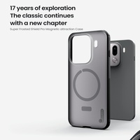 Coque magnétique Nillkin pour Oppo Find X9 Pro / Find X9 Frosted Shield Pro TPU Frame Hard PC Shell Antichoc Cover