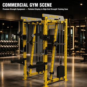 เครื่องสมิธแมชชีนแบบปรับได้ Reyk High Performance พร้อมชั้นวางอุปกรณ์ฝึกซ้อมในตัว รองรับน้ำหนักได้ถึง 75 กก. สำหรับฝึกกล้ามเนื้อไตรเซ็ปส์ เหมาะสำหรับยิมที่บ้าน รุ่น Reyk3 - Product Image 3