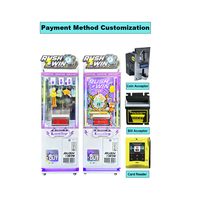 Máquina expendedora de premios operada con monedas, Juego de 7 segundos con luz LED para arcade de centro comercial, Máquina de juego de juguete con cronometraje y premios rápidos