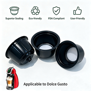 Capsules de café jetables anti-fuite 10g 13g pour <span class=keywords><strong>Dolce</strong></span> <span class=keywords><strong>Gusto</strong></span> – Meilleures ventes – Pour remplir de la poudre de café fraîche - Product Image 1