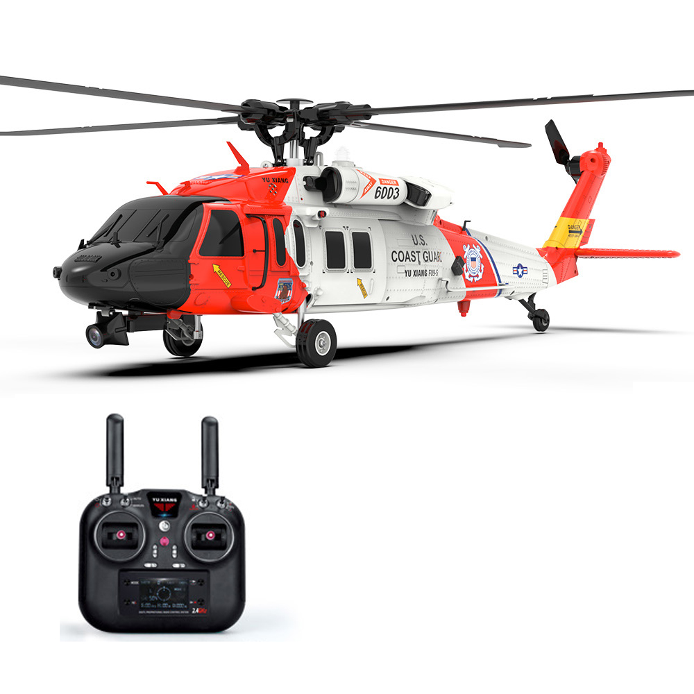 卸売1/47 6CH沿岸警備隊UH60GPSレスキューヘリ飛行機RCハブシュ
