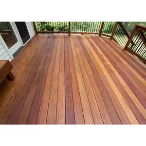 Kırmızımsı Brezilyalı tik parke decking panoları