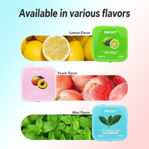 I'MINT 16g Coole zuckerfreie Pfefferminz bonbons Zitronen pfirsich geschmack Candy Tablet Mints Hard Candy Press - Product Image 2