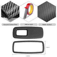 Pour Porsche 992 911 Turbo S Carrera Targa 4S GTS GT3 RS Dakar 2020 + couvercle de panneau de commutateur de lève-vitre accessoires en Fiber de carbone sec