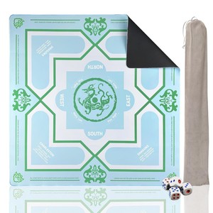 Tapis de Mahjong Classique le Plus Vendu, Antidérapant, Silencieux, Imperméable, Base en Caoutchouc Naturel, Design Gratuit, Divertissement à Domicile, 4 Joueurs - Product Image 1