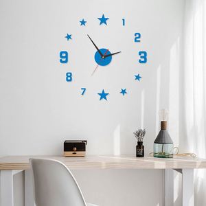 Horloge murale numérique créative 3D en acrylique sans cadre, autocollante, silencieuse, pour la décoration de la maison, du salon et de la chambre - Product Image 5