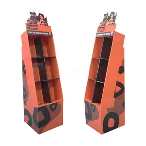 Tùy chỉnh in ấn các tông hiển thị sàn có thể tái chế Snack thực phẩm tông hiển thị sàn đứng với lưới - Product Image 2