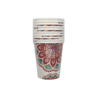 Gobelets en papier jetables écologiques personnalisés pour boissons chaudes et fêtes, imprimés avec logo - Product Image 1