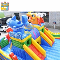 WODI - Tobogán Inflable de PVC de Grado Comercial de 0,55 mm, Castillo Inflable con Tobogán para Niños y Adultos, Disponible OEM
