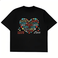 Transferts thermocollants personnalisés en strass motif amour pour T-shirts – Vente en gros
