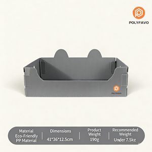 บ้านสัตว์เลี้ยงแบบลูกฟูก PP ขนาด 400*300*150 มม. <span class=keywords><strong>กัน</strong></span>น้ำ สำหรับกลางแจ้ง ที่พักแมว ความหนา 2 มม. 3 มม. 4 มม. 5 มม. <span class=keywords><strong>แผ่น</strong></span>ลูกฟูก PP - Product Image 6
