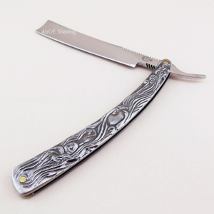 In Acciaio Inox Rasoio Scatola di Legno Cut Throat Pieghevole <span class=keywords><strong>Barbiere</strong></span> <span class=keywords><strong>Rasatura</strong></span> - Product Image 6