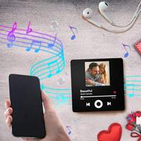 Aimant de réfrigérateur vierge pour sublimation, lecteur de musique Bluetooth, personnalisable DIY, aimant de réfrigérateur photo Coran