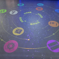 Système de projection interactive au sol en réalité augmentée pour parc d'attractions en métal Sqarcade, jeu de puzzle pour enfants