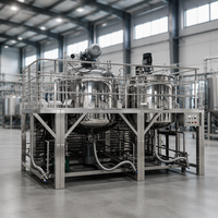 Cuve mélangeuse automatique de détergents liquides en acier inoxydable de 10 000 litres avec homogénéisateur, boîte de vitesses, moteur et composants principaux, 380V 1000kW 1