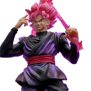 Figurine de collection <span class=keywords><strong>Zamasu</strong></span> et <span class=keywords><strong>Goku</strong></span> double tête couleur pêche en PVC, édition premium écologique, modèle 2D - Product Image 2