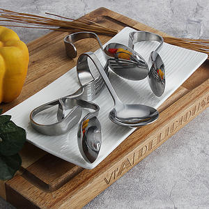 Bouchoirs cuillère d'entrée en acier inoxydable, accessoire de couverts de cuisine, 10 pièces - Product Image 5