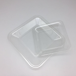 Disposable 7" Square Clear Plastic Plate