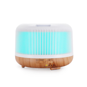 เครื่องเพิ่มความชื้นขนาดเล็ก 300 มล. พร้อมไฟ LED ลายไม้ กลิ่นอโรมาเธอราพี สำหรับใช้ในบ้าน - Product Image 3