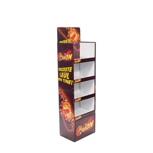 High Quality Foldable Eco-Friendly Recyclable Cardboard Beverages Display <b>Stands</b> Supermarket Refrigerated Storage Solution - Product Image 3