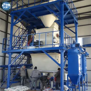 Fast Mixing Automatic 10-12T/H Dry Mortar Mixing Plant Putty Making Machine