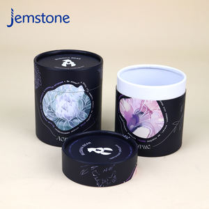 Custom Design Recyclable <b>Food</b> Herbal Gel Capsule Kraft Cardboard Cylinder Packaging Box Protein Powder Paper Tube <b>Container</b> - Product Image 1