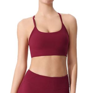 เสื้อครอปออกกำลังกายสำหรับผู้หญิง แบบไร้ตะเข็บ เป็นมิตรกับสิ่งแวดล้อม ระบายอากาศได้ดี ไม่มีสายด้านหลัง เหมาะสำหรับวิ่งและเล่นกีฬา - Product Image 6